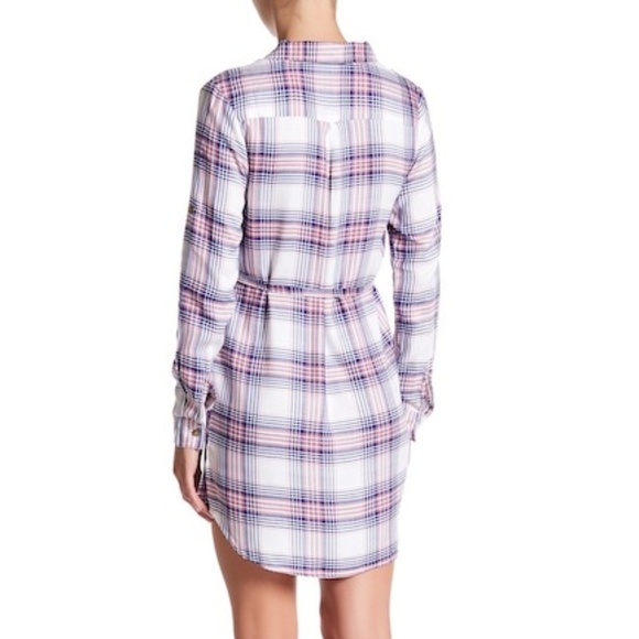 ✨HP✨C&C California Sasha Plaid Shirt Dress - Picture 4 of 4
